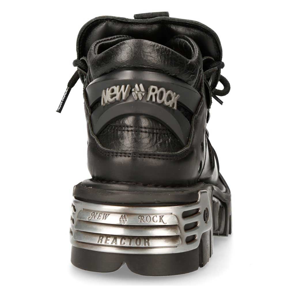 New Rock New Rock M 110 S1 Lage schoenen Zwart Zilverkleurig